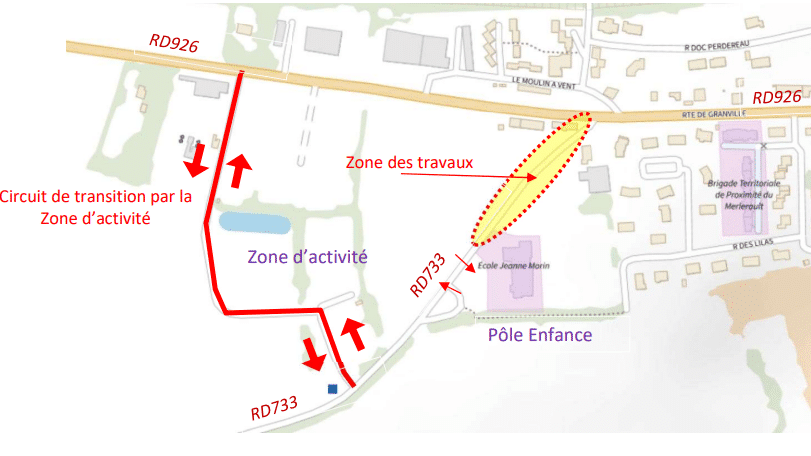 Démarrage des travaux d’éclairage public Route de Montmarcé (RD733)
